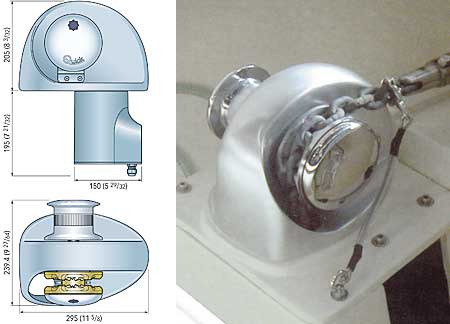 1202527_ Anchor Windlass Quick Eagle 700W 12v - 6mm Chain