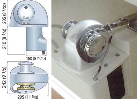 1202532_ Windlass Quick Eagle 1000W 12v - 8mm Chain