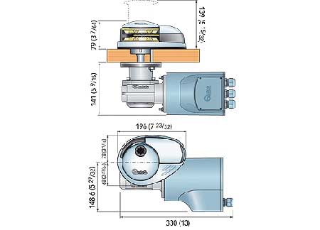1202602_ Windlass Quick CL2 700W 12v Low Profile - 8mm Chain