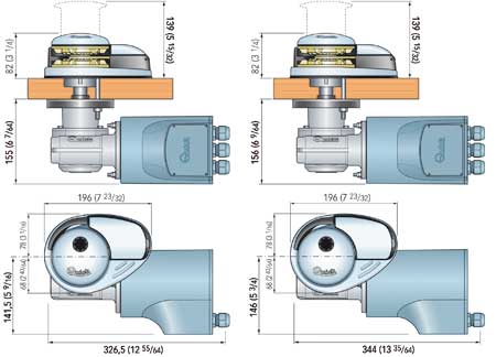 1202606_ Windlass Quick Prince DP2 1000W-D 12v - With Drum - 8mm Chain