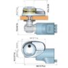 1203208_ Windlass Quick Custom Line CL3 1000W 12v Without Drum -8mm Chain