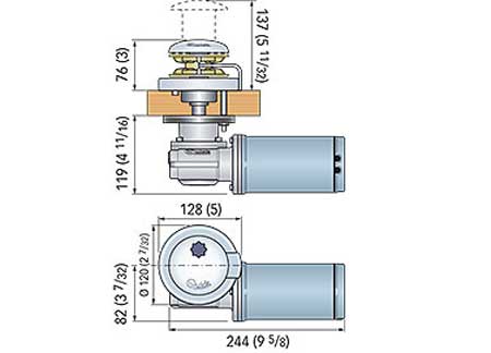 1203504_ Windlass Quick Rider R1 500W 12v Low Profile -6mm Chain