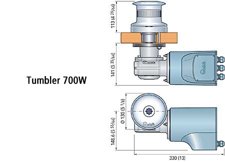 1203810_2 Capstan Quick Tumbler TB3 1000W Small Drum 12v