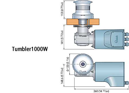1203810_3 Capstan Quick Tumbler TB3 1000W Small Drum 12v