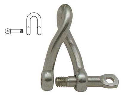 121005 Twisted shackle 5mm Stainless Steel