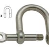 121110 Wide D Shackle 10mm Stainless Steel