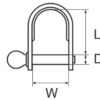 121525_ Stainless Shackle Stamped 5x24mm