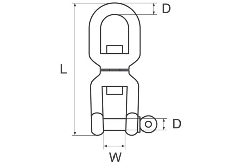 121910_ Stainless Steel Eye-Jaw swivel 10mm