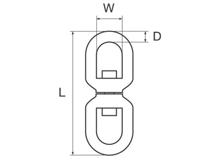 122711_ Galvanized Steel Eye-Eye Swivel 10mm