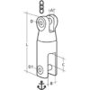 Stainless Steel Anchor Swivel Profiled 10/12 mm