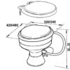 Marine Toilet Johnson AquaT Standard Electric Compact 24V