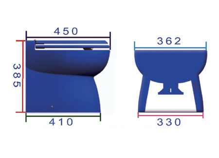 1320212_ Toilet Ocean Luxury Standard 12 v H385mm