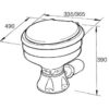 1321023_ Marine Toilet Johnson AquaT Silent Electric Comfort 24V