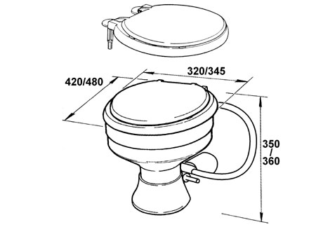 1321024_ Toilet Johnson AquaT Standard Electric Comfort 24V
