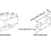 1322647_ Rectangular Sewage Tank Ocean 112lt ( 700 x 800 x H200mm)