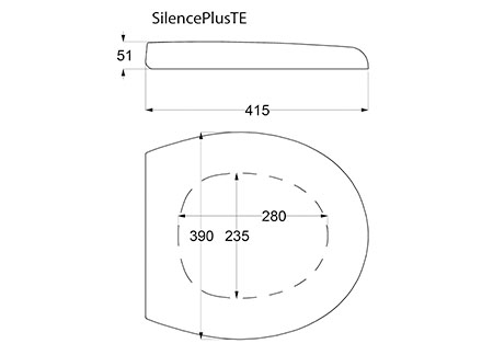 1326100_2 White Seat T-278FR for Tecma Silence
