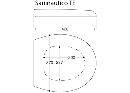 1326100_3 White Seat T-278FR for Tecma Silence