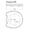 1326115_5 Spare White Seat for Tecma Elegance T-236