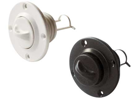 White Drainage Plug Round 24,70 mm