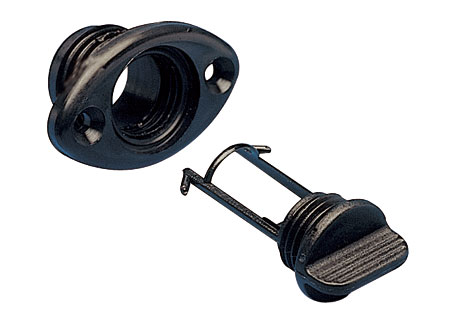 1425005_ Drain Plug oval black 26.3mm