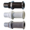 Barbed transom drains WHITE - CE 33 x 100 mm
