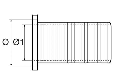 Polypropylene telescopic drain socket 75mm 60/215
