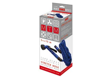 1428023_1 Extensible Washing Hose Blue 5-15mt