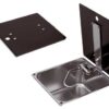 1501834_ Stainless Steel square sink with glass cover 320 x 350 x H180mm