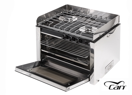 1504072_ Stainless Gas Cooker CAN 2 Burner with Hob