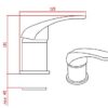 Mixer Lever for Taps and Showers H74mm
