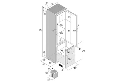 1544174_4 Fridge Vitrifrigo C75L