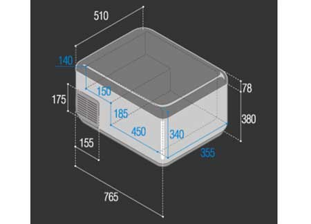 1546065_ Portable Fridge Vitrifrigo C65L
