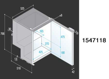 1547118_5 Fridge-Freezer Vitrifrigo C115i