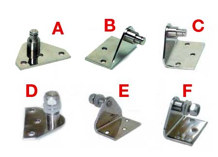 1640162_ Uflex Gas Springlifts L275 Stroke 100 Load 20KG Stainless Steel