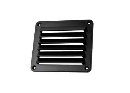1701008 black plastic air vent 140 x 124mm