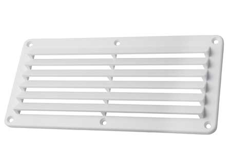 1702050_ Big Plastic air vent black 260 x 125 mm