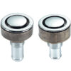 Chromed Brass Tank vents 68 x 20 mm