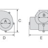 1710024_ Centrifugal Bilge Blowers Ocean 24v 280m3 with Flange