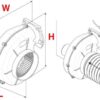 1710057_ Centrifugal Bilge Blowers Ocean 12v 750m3 with Flange