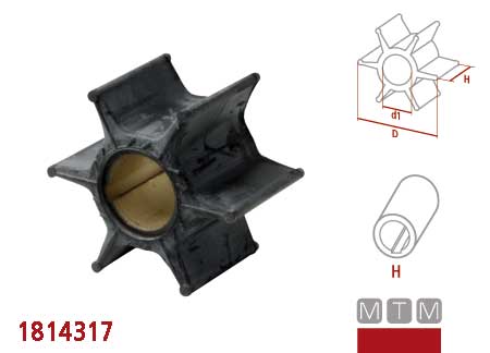 1814201_7 Impeller Yamaha 67F-44352-00