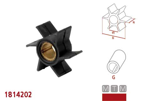 1814201_8 Impeller Yamaha 67F-44352-00