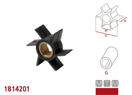 1814201_9 Impeller Yamaha 67F-44352-00