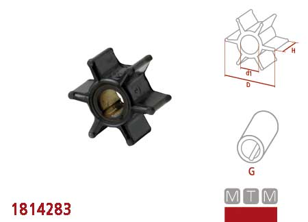 1814296_6 Impeller Johnson - Evinrude 396725/432954