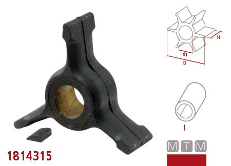 1814314_15 Impeller Johnson - Evinrude 396725/432954