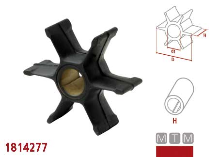 1814314_3 Impeller Johnson - Evinrude 396725/432954