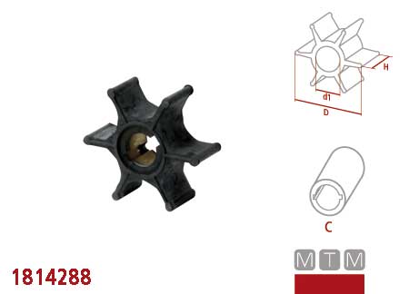 1814314_8 Impeller Johnson - Evinrude 396725/432954