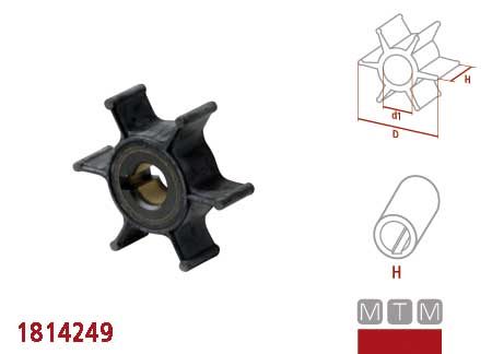 1814317_6 Impeller Yamaha 67F-44352-00