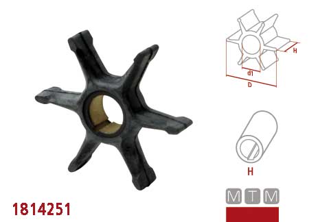 1814317_8 Impeller Yamaha 67F-44352-00