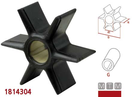 Impeller Honda 19210-ZW1-B02/3/4
