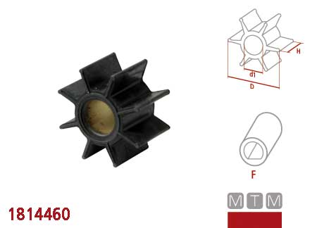 Impeller Honda 19210-ZW1-B02/3/4